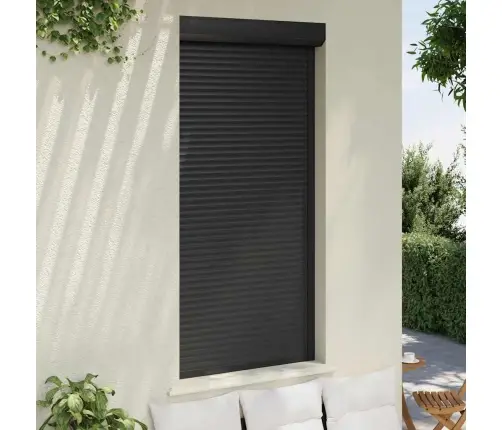 Ruļļu Slēģis, 100X210 Cm, Alumīnijs, Antracītpelēks Vidaxl