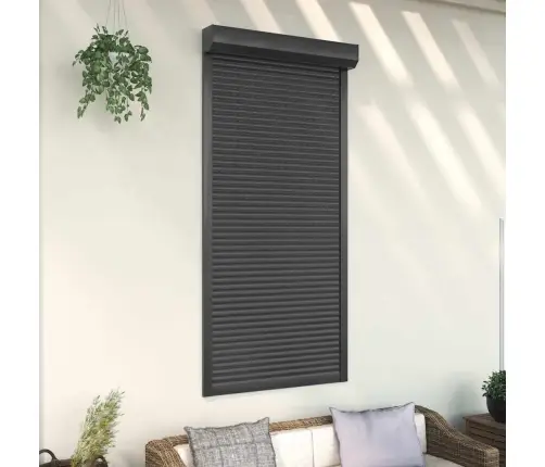 Ruļļu Slēģis, 100X210 Cm, Alumīnijs, Antracītpelēks Vidaxl