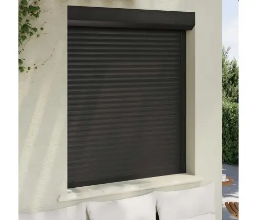 Ruļļu Slēģis, 110X130 Cm, Alumīnijs, Antracītpelēks Vidaxl