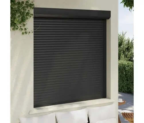 Ruļļu Slēģis, 140X150 Cm, Alumīnijs, Antracītpelēks Vidaxl