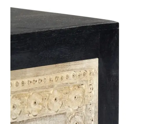 Naktsskapītis, 40X30X50 Cm, Pelēks, Mango Masīvkoks Vidaxl