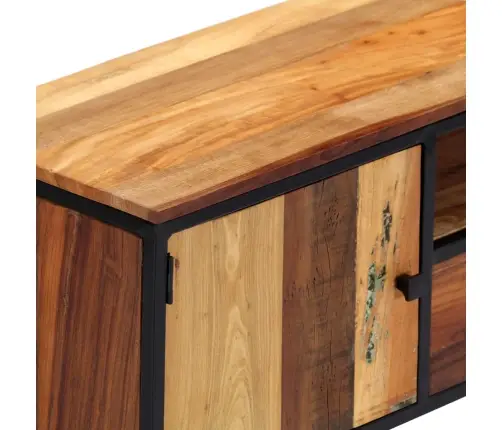 Tv Skapītis, 120X30X40 Cm, Pārstrādāts Masīvkoks Un Tērauds Vidaxl