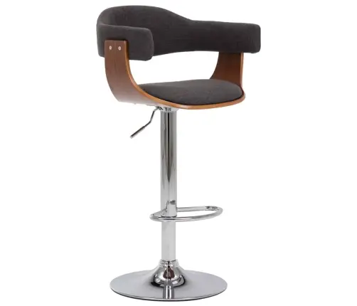 Baaritoolid 2 Tk, Hall, Painutatud Puit Ja Kangas