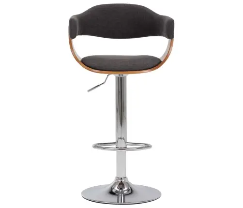 Baaritoolid 2 Tk, Hall, Painutatud Puit Ja Kangas