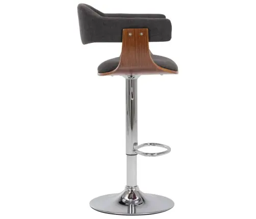 Baaritoolid 2 Tk, Hall, Painutatud Puit Ja Kangas