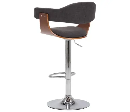 Baaritoolid 2 Tk, Hall, Painutatud Puit Ja Kangas