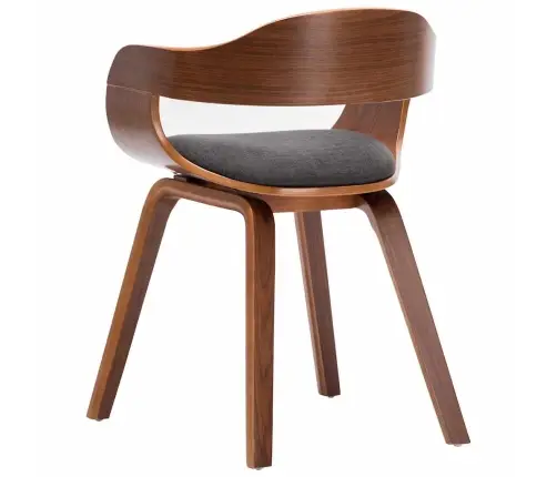 Söögitool, Tumehall, Kangas Ja Painutatud Puit