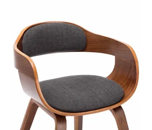 Söögitool, Tumehall, Kangas Ja Painutatud Puit