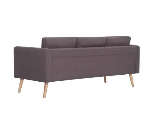 Divdaļīgs Dīvānu Komplekts, Pelēkbrūns Audums Vidaxl Divdaļīgs Dīvānu Komplekts, Pelēkbrūns Audums Vidaxl