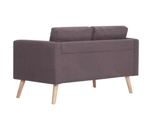 Divdaļīgs Dīvānu Komplekts, Pelēkbrūns Audums Vidaxl Divdaļīgs Dīvānu Komplekts, Pelēkbrūns Audums Vidaxl