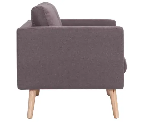 Divdaļīgs Dīvānu Komplekts, Pelēkbrūns Audums Vidaxl Divdaļīgs Dīvānu Komplekts, Pelēkbrūns Audums Vidaxl