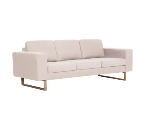 2-Osaline Diivanikomplekt, Kangas, Kreemjas