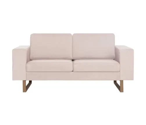 2-Osaline Diivanikomplekt, Kangas, Kreemjas