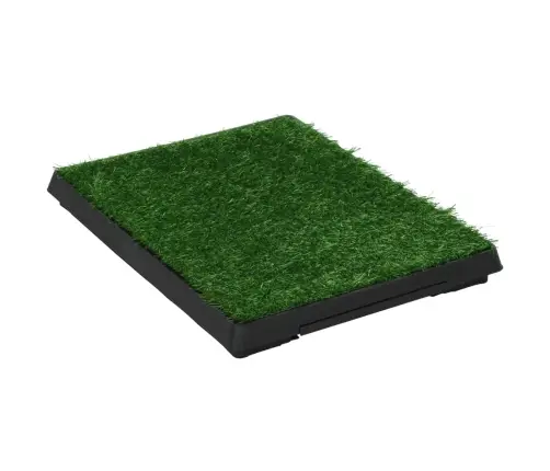 Mājdzīvnieku Tualete Ar Paplāti, 63X50X7 Cm, Mākslīgs Zālājs Vidaxl