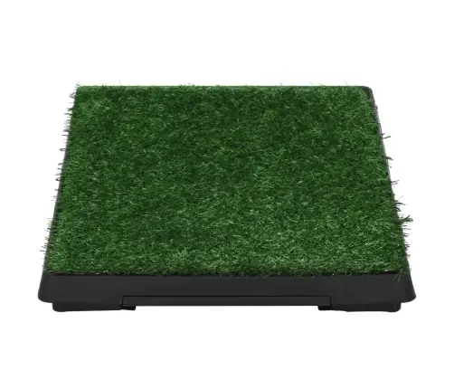 Mājdzīvnieku Tualete Ar Paplāti, 63X50X7 Cm, Mākslīgs Zālājs Vidaxl