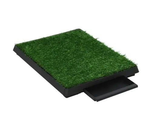 Gyvūnų Tualetai Su Padėklais/Dirbtine Žole, 2Vnt., 63X50X7Cm