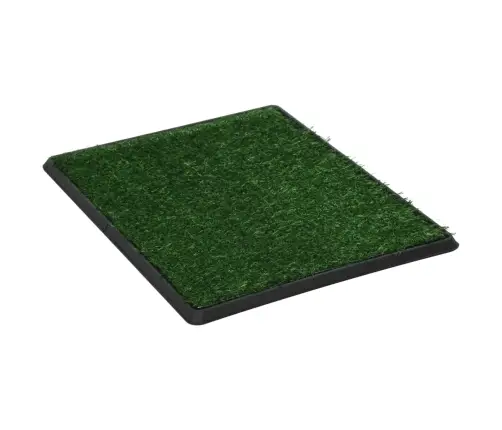 Mājdzīvnieku Tualete Ar Paplāti, 64X51X3 Cm, Mākslīgs Zālājs Vidaxl