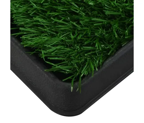 Mājdzīvnieku Tualete Ar Paplāti, 64X51X3 Cm, Mākslīgs Zālājs Vidaxl