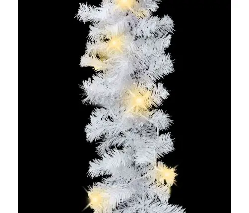 Ziemassvētku Vītne Ar Led Lampiņām, 5 M, Balta Vidaxl Ziemassvētku Vītne Ar Led Lampiņām, 5 M, Balta Vidaxl
