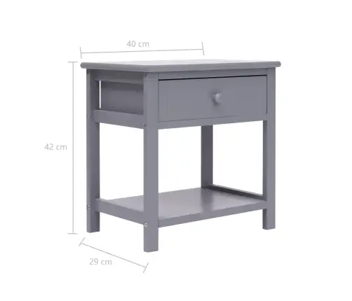 Öökapid 2 Tk, Hall, 40 X 29 X 42 cm Paulownia Puit