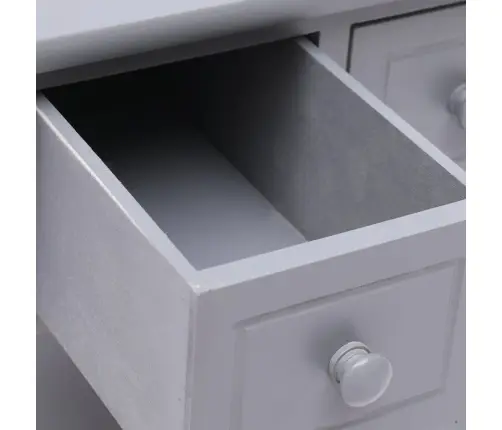 Galdiņš, Pelēks, 40X40X40 Cm, Paulonijas Koks Vidaxl