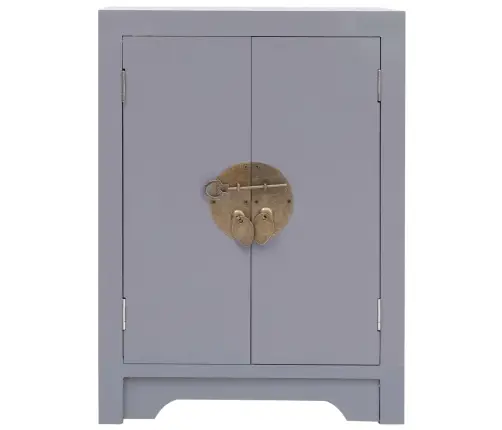 Naktsskapītis, 38X28X52 Cm, Pelēks Paulonijas Koks Vidaxl Naktsskapītis, 38X28X52 Cm, Pelēks Paulonijas Koks Vidaxl