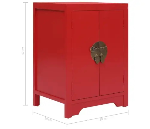 Öökapp, Punane, 38 X 28 X 52 cm Paulownia Puit