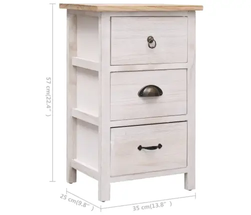 Šoninė Spintelė, 35X25X57 cm Paulovnijos Mediena