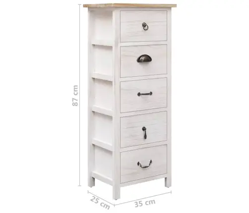 Skapītis, 35X25X87 Cm, Paulonijas Koks Vidaxl