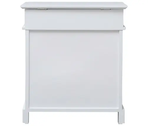Apavu Skapis, Balts, 50X28X58 Cm, Paulonijas Koks Vidaxl