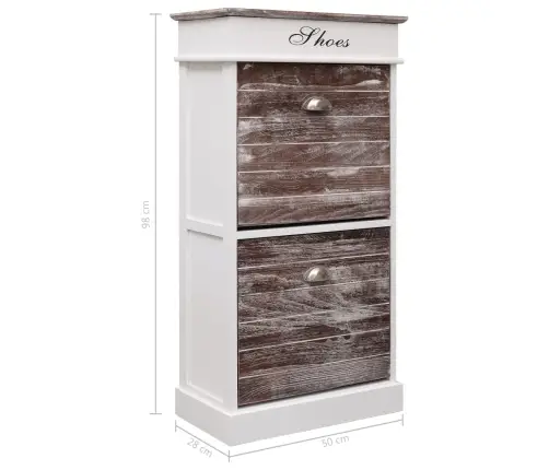 Kingakapp, Pruun, 50 X 28 X 98 cm Paulownia Puit