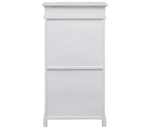 Apavu Skapis, 50X28X98 Cm, Paulonijas Koks, Balts Vidaxl