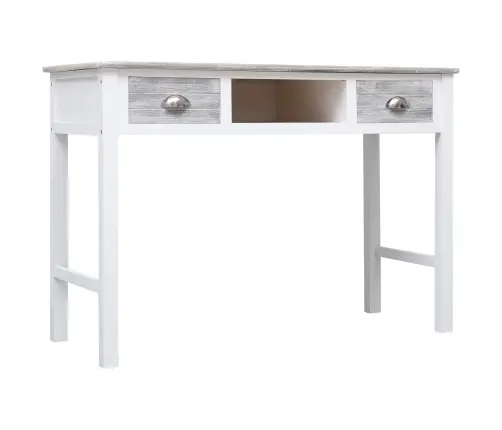 Rakstāmgalds, 110X45X76 Cm, Pelēks, Koks Vidaxl