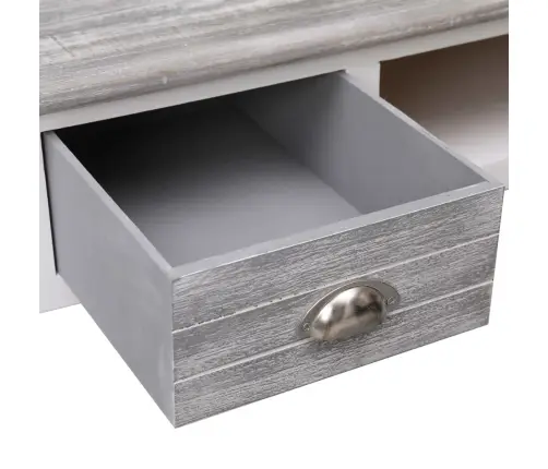 Rakstāmgalds, 110X45X76 Cm, Pelēks, Koks Vidaxl