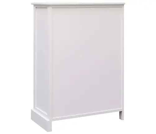 Kumode Ar 10 Atvilktnēm, 113X30X79 Cm, Koks, Balta Vidaxl