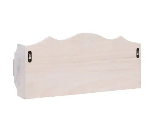 Prie Sienos Montuojama Kabykla, Balta, 50X10X23cm Mediena