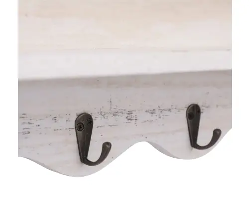 Prie Sienos Montuojama Kabykla, Balta, 50X10X30cm Mediena