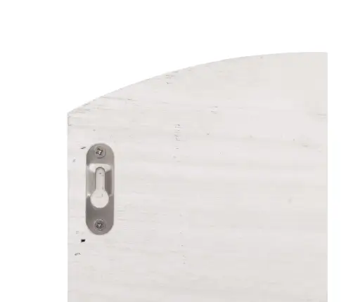 Sienas Drēbju Pakaramais, Balts, 50X10X34 Cm, Koks Vidaxl