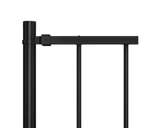 Aiapaneel Postidega, Pulbervärvitud Teras, 1,81 X 0,75 M, Must