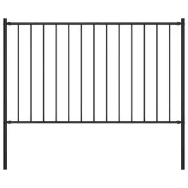 Aiapaneel Postidega, Pulbervärvitud Teras, 1,81 X 1 M, Must