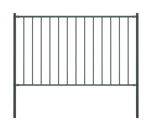 Aiapaneel Postidega, Pulbervärvitud Teras, 1,81 X 0,75 M, Antratsiithall