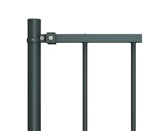 Aiapaneel Postidega, Pulbervärvitud Teras, 1,81 X 0,75 M, Antratsiithall