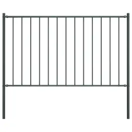 Žoga Panelis Ar Stabiem, Pulverkrāsots Tērauds, 1,81X1,25 M, Antracīta Krāsa Vidaxl