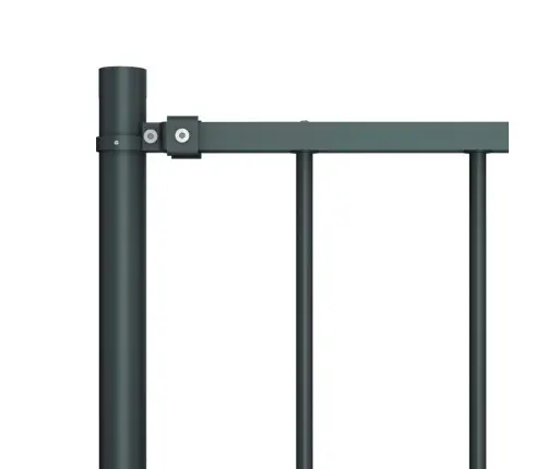 Žoga Panelis Ar Stabiem, Pulverkrāsots Tērauds, 1,81X1,25 M, Antracīta Krāsa Vidaxl