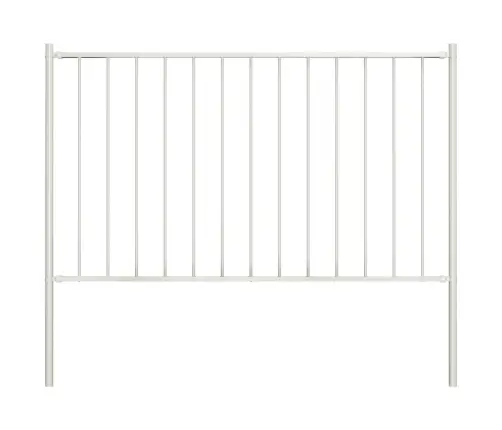 Aiapaneel Postidega, Pulbervärvitud Teras, 1,81 X 0,75 M, Valge