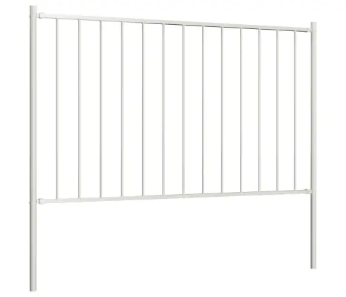 Aiapaneel Postidega, Pulbervärvitud Teras, 1,81 X 0,75 M, Valge