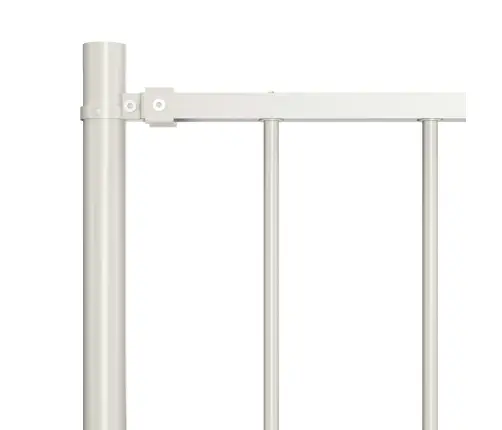 Žoga Panelis Ar Stabiem, Pulverkrāsots Tērauds, 1,81X1,25 M, Balts Vidaxl