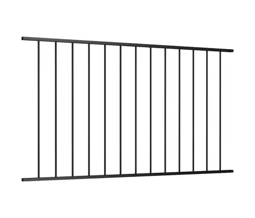 Tvoros Plokštė, Milteliniu Būdu Dažytas Plienas, 1,63X1 M, Juoda