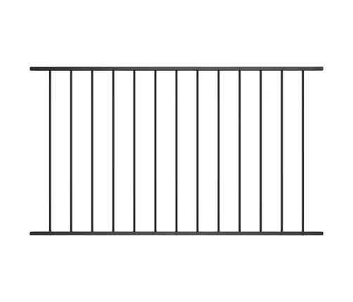 Žoga Panelis, Pulverkrāsots Tērauds, 1,7X1,25 M, Melns Vidaxl