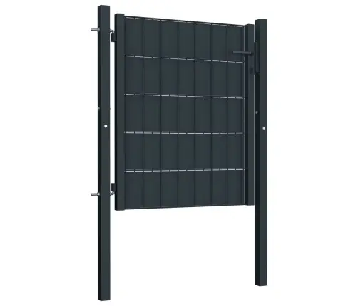 Aiavärav, Pvc Ja Teras, 100 X 81 cm Antratsiithall